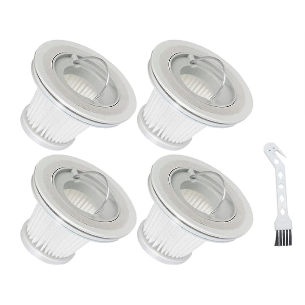 Nytt 4-pack Hepa-filter med borste som är kompatibelt med Xiaomi Mijia Handy Dammsugare