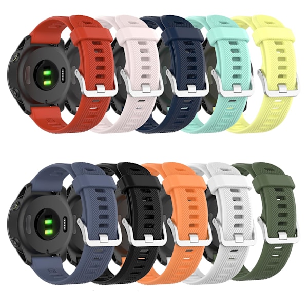 Sort Sort Silikone Urrem kompatibel med Garmin kompatibel med erunner 745