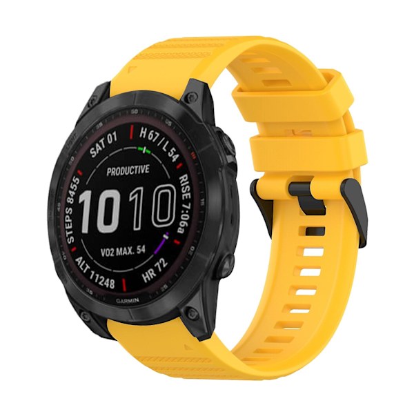 Silikone Urrem kompatibel med Garmin Fenix 7 Solar