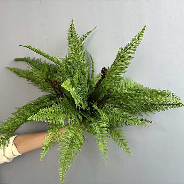 Kunstige bregneblade, falske planter, persisk løv, 15-delt sæt til dekoration Casing Persian Grass 15 leaves