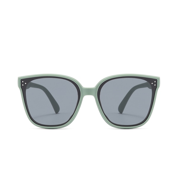 Barnsolglasögon Silikon UV-skydd Polariserat ögonskydd Modesolglasögon Solskyddsglasögon Green frame Black and Grey lens