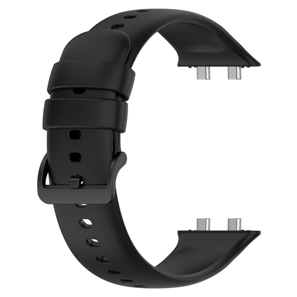 Sort Sort Silikone Urrem kompatibel med Oppo Watch 3