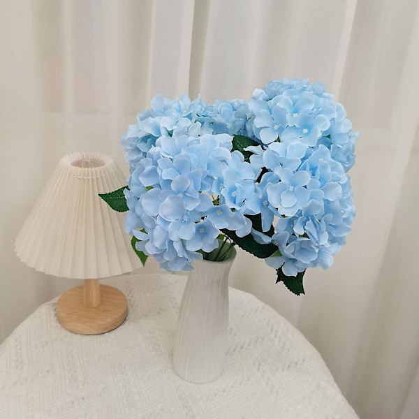 1 Gren Kunstig Silke Blomst Romantisk Realistisk 6-grenet Elegant Kunstig Hortensia Blomstergren