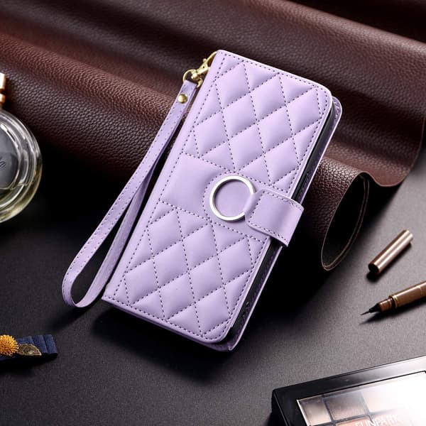 Kotelo iPhone 15 Pro Violet Flip ins -laukulle