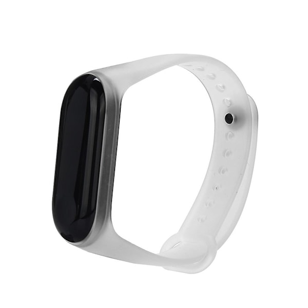 Läpinäkyvä silikoninen ranneke, yhteensopiva Xiaomi Mi Band 3:n kanssa