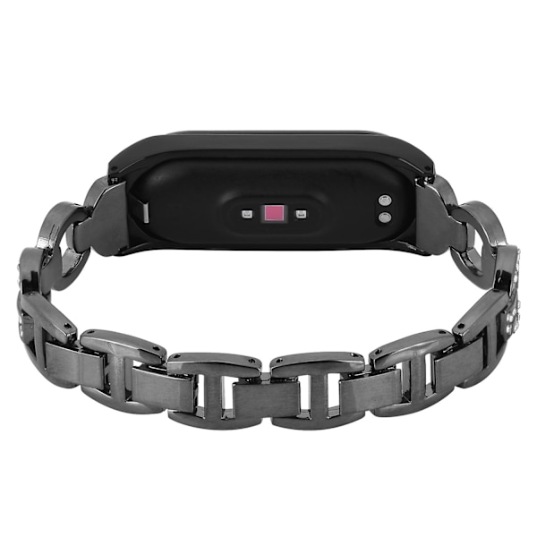 Sort Sort 8-formet Diamant Legering Urrem kompatibel med Xiaomi Mi Band 6 / 5