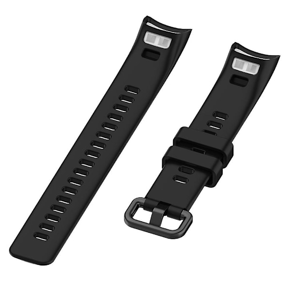 Sort Sort Silikone Urrem kompatibel med Huawei Honor Band 4 / Band 5