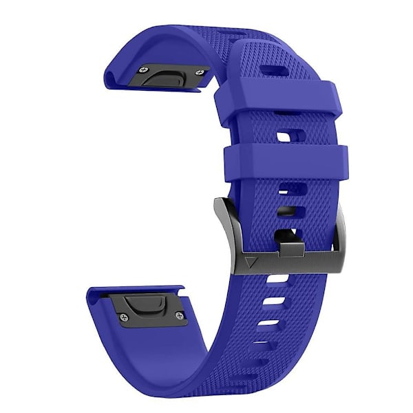 Tummansininen 22mm silikoniranneke, yhteensopiva Garmin epix -kellon kanssa