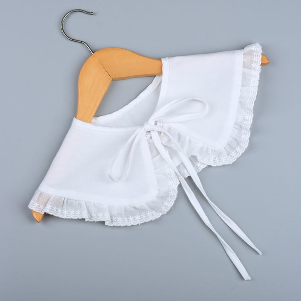 Dame falsk krage Avtakbar halv skulder Avtakbar Versat P08 White