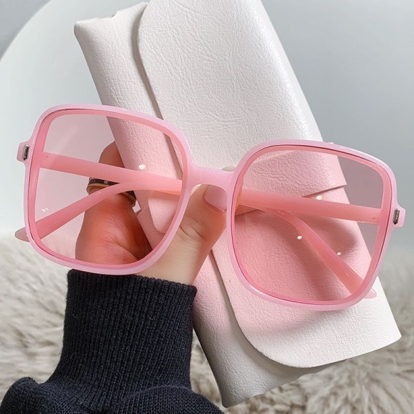 Solglasögon Solglasögon Kvinnligt mode modehandlare Solglasögon Fashion Square pink