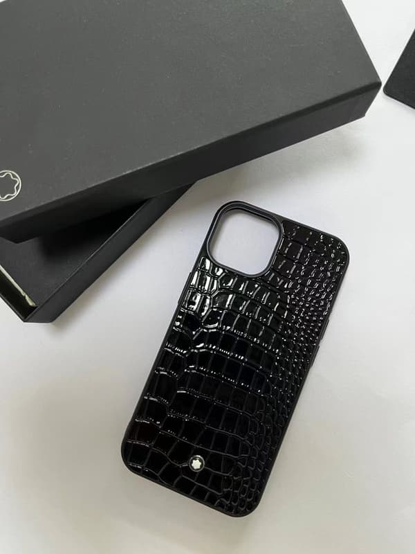 Fodral för iPhone 16plus Krokodilmönster Högkvalitativ lädertextur Korsnarv Lädertextur Full-Body mjuk