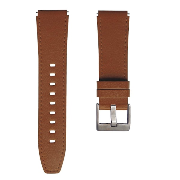 Brunt läderarmband kompatibelt med Huawei Watch Gt2 Pro