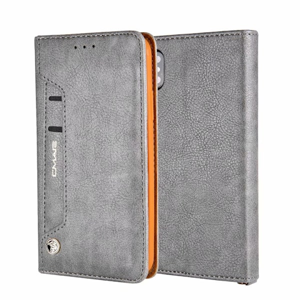 Etui til iPhone 13 Pro Max grå Roterende Lommebok med Kortholder og klikk på Flip Lommebok med Kortholder