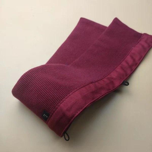 Dame falsk krage Avtakbar halv Vinter Anti-skitten Avtakbar red collar