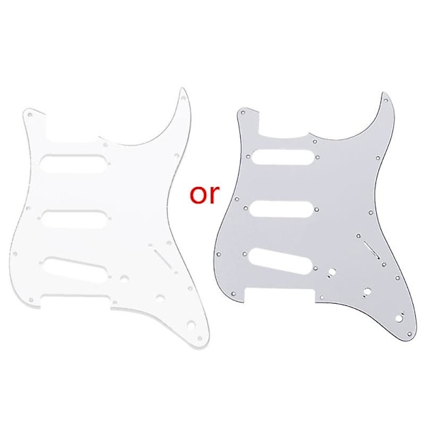 Hvid Skildpadde til Skjold Pickguard 3 Lag Ridsplader Til Fender Ny