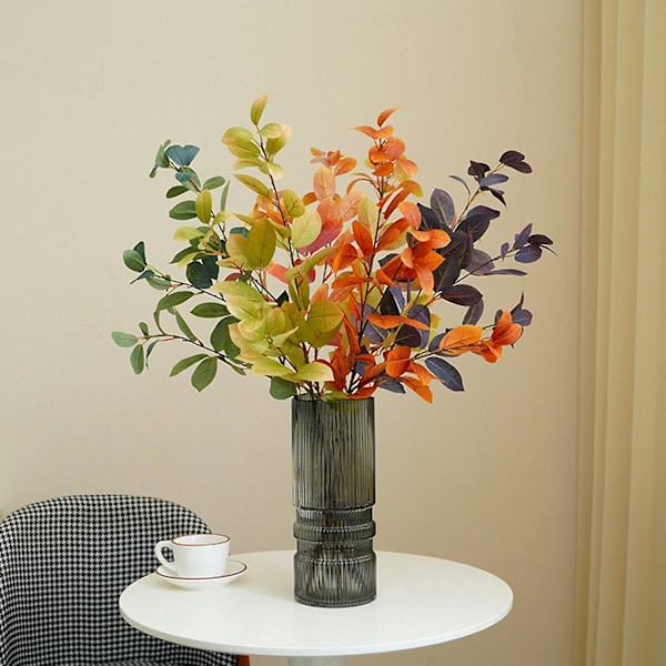 Dekorativ Konstgjord Växt Ingen Vattning Blekningsfri Blomsterarrangemang Simulation Eukalyptus