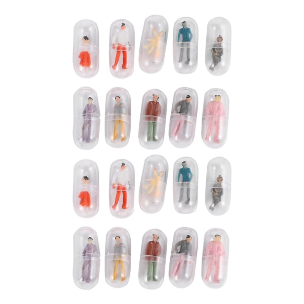 Nytt 10 st/lot Transparent Shell Plast Pill Behållare Pill Cases Flaska
