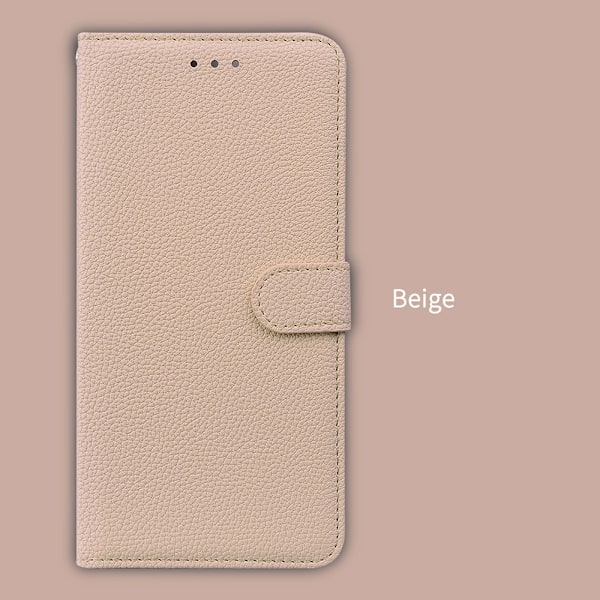 Etui til iPhone 14 off white Wallet med kortholder Flip Magnetisk Eksklusivt