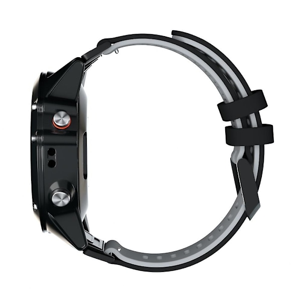 Svart Grå Svart Grå Silikonarmband kompatibelt med Garmin Fenix 7x