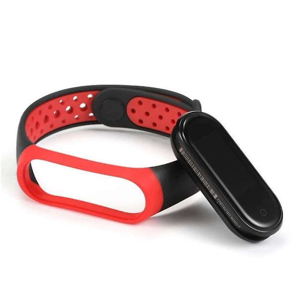 Rosa Hvit Rosa Hvit kompatibel med Xiaomi Mi Band 6 (ca8856) Silikon Klokkereim