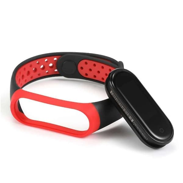 Sort Grå Sort Grå kompatibel med Xiaomi Mi Band 6 (ca8856) Silikone Urrem