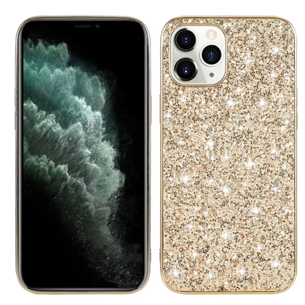 Etui til iPhone 14 Plus Tyrant Gold Elektroplettering glitter Læder Groft pulver diamantlæder
