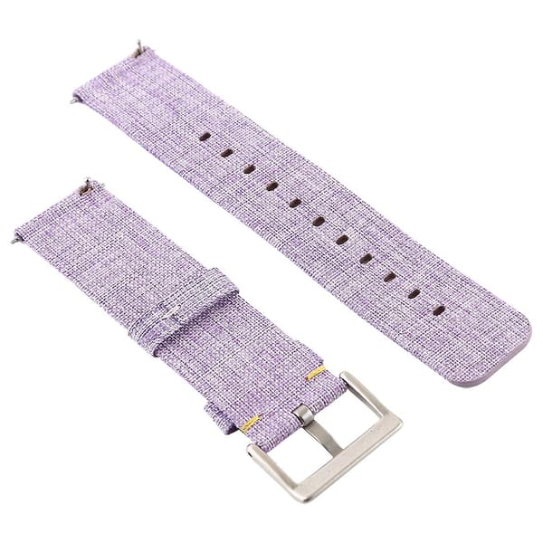 Lys Lilla Lærreds Armbånd kompatibelt med Fitbit Versa / Versa 2