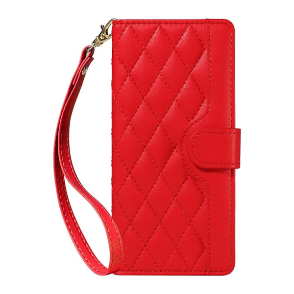 Kotelo iPhone 14 Plus/15 Plus punainen Muoti ins Lompakko Korttipidikkeellä Crossbody