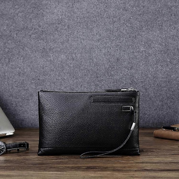 Herre Lær Casual Clutch Lær Smart Anti-tyveri & Anti-tapt Myntpung