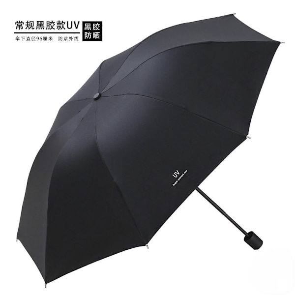Moderigtig Bærbar Foldbar Automatisk Paraply Anti UV Regn Sol Paraply Vindtæt Kvinder Mænd Børn Parasol Paraply hand movement black