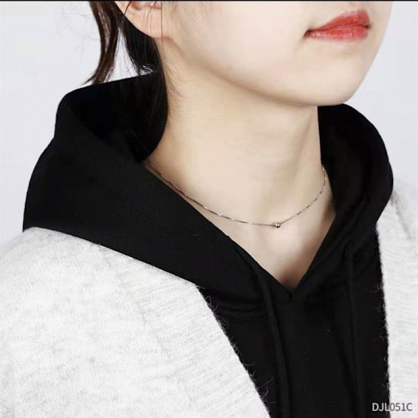 Dame falsk krage Avtakbar halv Avtakbar All-Match Hoodi Black-L