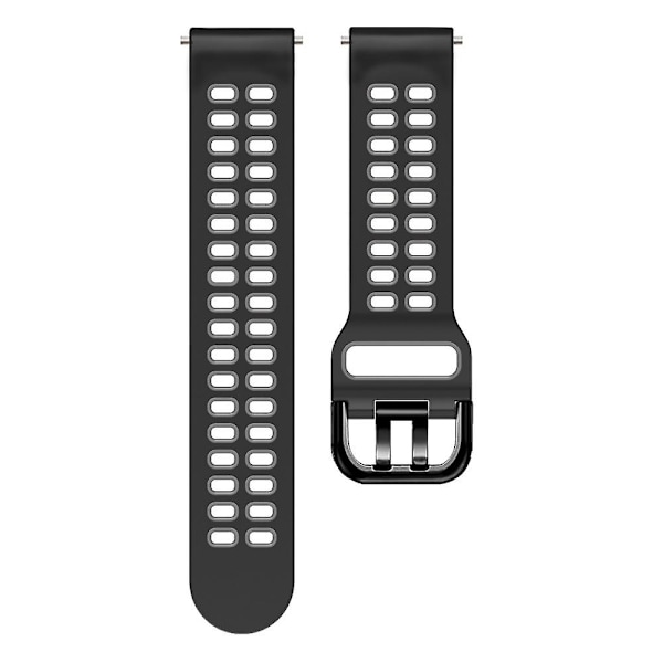 Musta Harmaa Musta Harmaa Silikoni Kellonranneke, yhteensopiva Huawei Watch Gt Runnerin kanssa