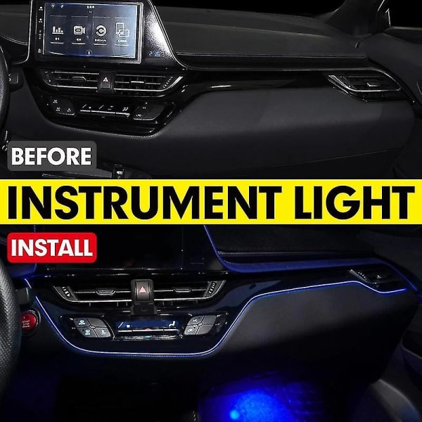 New Car Dashboard Ram Light Atmosphere Light kompatibel med Toyota C-hr 2017-2020