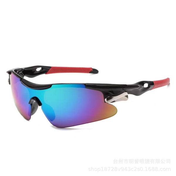 Mode Sport Solglasögon Utomhus Cykling Fiske Night Vision UV-säker vindtät ögonskydd Solglasögon Bright Black Frame gray piece