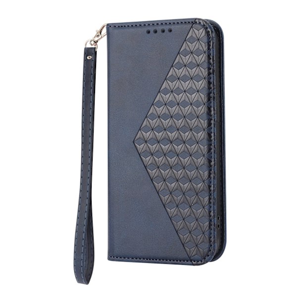 Etui til iPhone 14 Pro Max Navy Diamantarmbånd