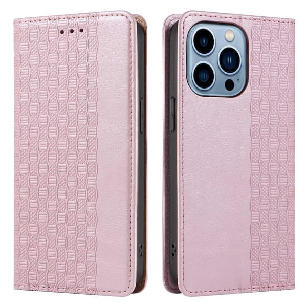 Etui til iPhone 13 Pro Max 6.7 pink Flip stand