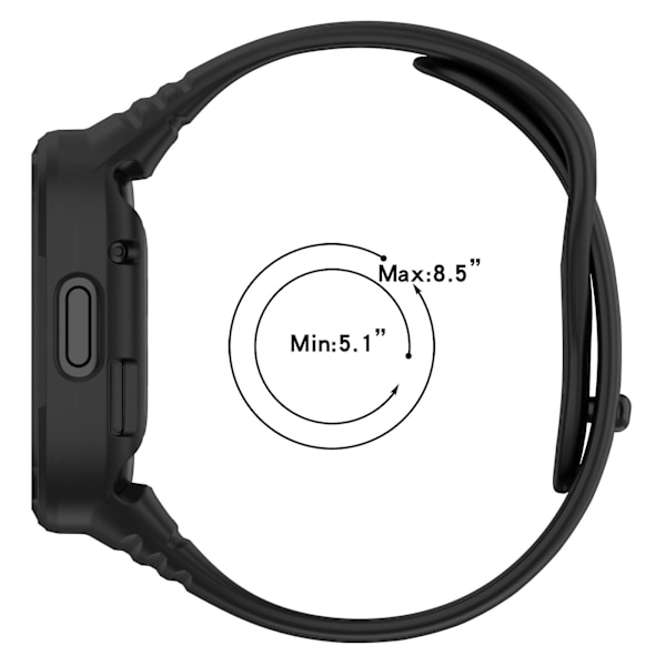 Tummansininen Integroitu Silikoni Kellonranneke, yhteensopiva Redmi Watch 3:n kanssa