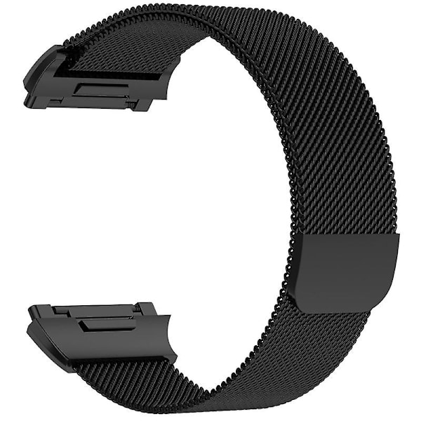 Sort Sort kompatibel med Fitbit Ionic Milanese Urrem Stor Størrelse: 24x2.2cm kompatibel med Fitbit Ionic