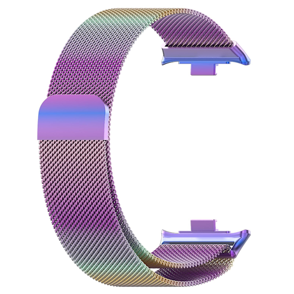 Farverig Milan Magnetisk Stål Mesh Rem kompatibel med Xiaomi Mi Band 8 Pro