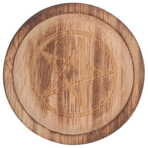 Rustikk Pentagram Alterplate Telysholder