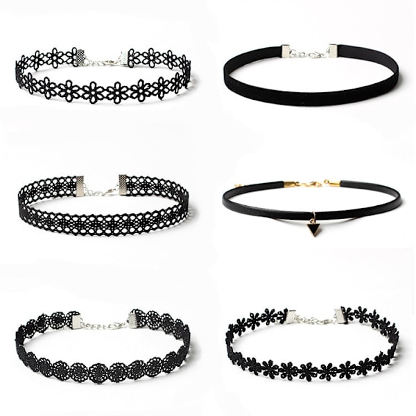 Dame falsk krage Avtakbar halv DIY Ornament Choker /Halskjede 225