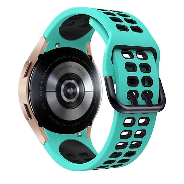 Svart Svart Silikon Klokkereim kompatibel med Samsung Galaxy Watch 4 44mm