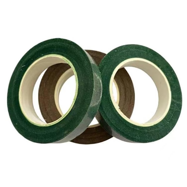 Blomsterpind af plastikpose med simulerede blomster til DIY børns håndlavede blomsterarrangementer Grass green 27 meters 1 roll