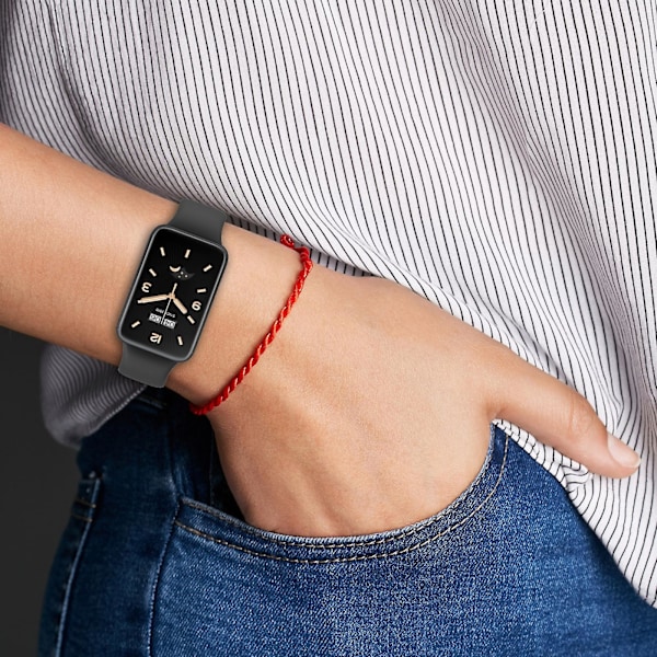 Grönt Ensfärgat Silikonarmband för Klocka
