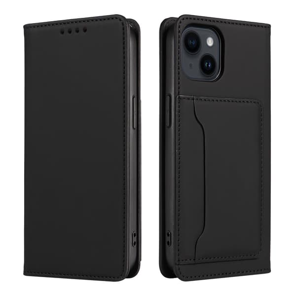 Etui til iPhone 13 sort Soft-Touch Flip
