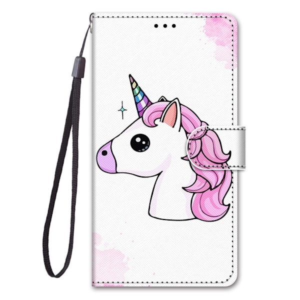 Etui til iPhone 13 Pro Max Stort Pegasus Hoved Malet Kryds Tegnebog med Kortholder Flip Tegnebog med Kortholder