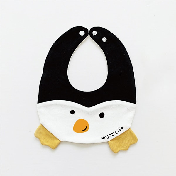 Dame falsk krage Avtakbar halv Bib Bomull Forkle Waterp Bird White