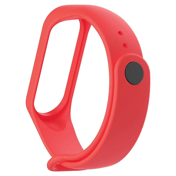 Rött rött silikonarmband kompatibelt med Xiaomi Mi Band 3