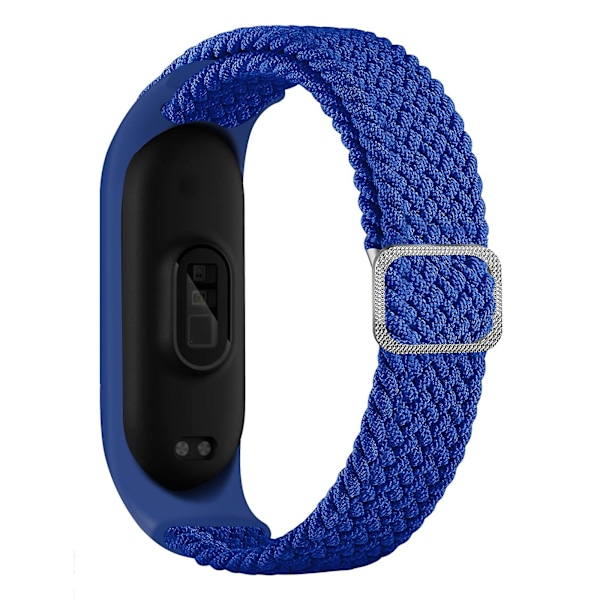 Blå Blå kompatibel med Xiaomi Mi Band 6 / 5 / 4 Nylon Flettet Urrem