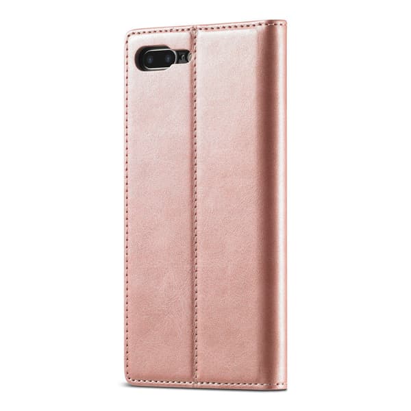 Etui til iPhone 14plus Rosaguld Magnetisk mikrofiberplet